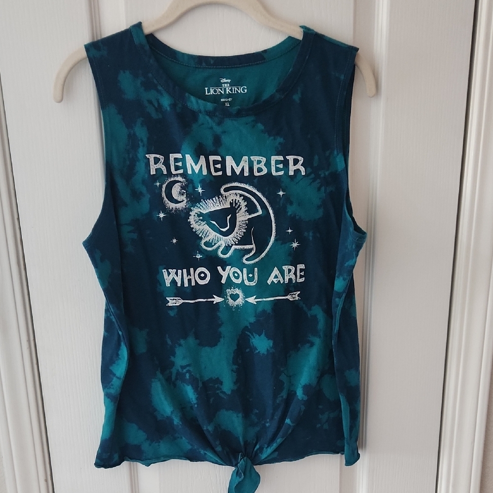 Disney Teal and Navy Lion King Tank Top